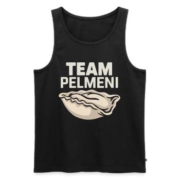 Pelmeni Russische Küche - Männer Premium Bio Tank Top - Schwarz - Vorne - Michal (187cm)