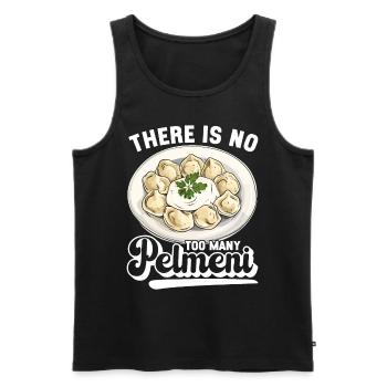 Pelmeni Cuisine russe - Débardeur bio Premium Homme - noir - Devant - Michal (187cm)