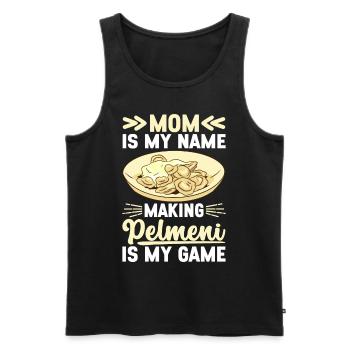Pelmeni Russische Küche - Männer Premium Bio Tank Top - Schwarz - Vorne - Michal (187cm)