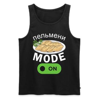 Pelmeni Cuisine russe - Débardeur bio Premium Homme - noir - Devant - Michal (187cm)