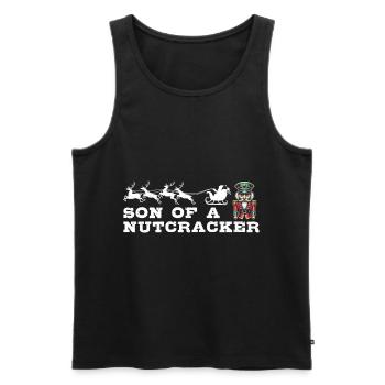 Christmas Nutcracker Fun - Men's Premium Organic Tank Top - black - Front - AI Model Male 178 light (178cm)