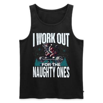 Krampus Trainiert Für Unartige Kids - Männer Premium Bio Tank Top - Schwarz - Vorne - Michal (187cm)