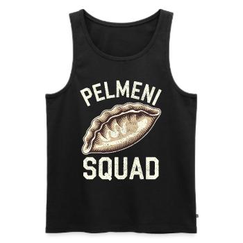 Pelmeni Cuisine russe - Débardeur bio Premium Homme - noir - Devant - Michal (187cm)