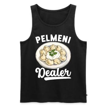 Pelmeni Russische Küche - Männer Premium Bio Tank Top - Schwarz - Vorne - Michal (187cm)
