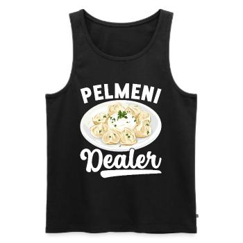 Pelmeni Russische Küche - Männer Premium Bio Tank Top - Schwarz - Vorne - Michal (187cm)