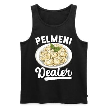 Pelmeni Russische Küche - Männer Premium Bio Tank Top - Schwarz - Vorne - Michal (187cm)