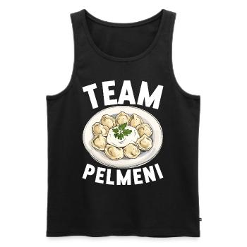 Pelmeni Cuisine russe - Débardeur bio Premium Homme - noir - Devant - Michal (187cm)