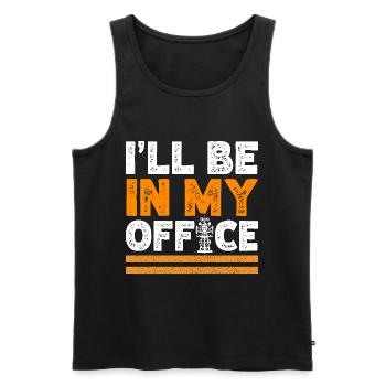 Industriekletterer Tower Climber Industrieklettern - Männer Premium Bio Tank Top - Schwarz - Vorne - Michal (187cm)