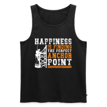 Industriekletterer Tower Climber Industrieklettern - Männer Premium Bio Tank Top - Schwarz - Vorne - AI Model Male 178 light (178cm)