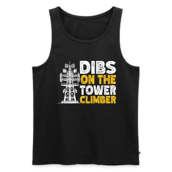 Industrial Climbers Tower Climbers Industrial Climbing - Men's Premium Organic Tank Top - black - Front - Michal (187cm)