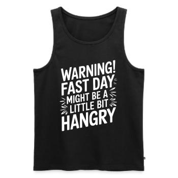 Intermittent fasting Intermittent fasting - Men's Premium Organic Tank Top - black - Front - AI Model Male 178 light (178cm)