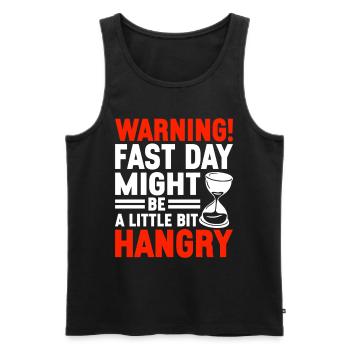 Intermittent fasting Intermittent fasting - Men's Premium Organic Tank Top - black - Front - AI Model Male 178 light (178cm)