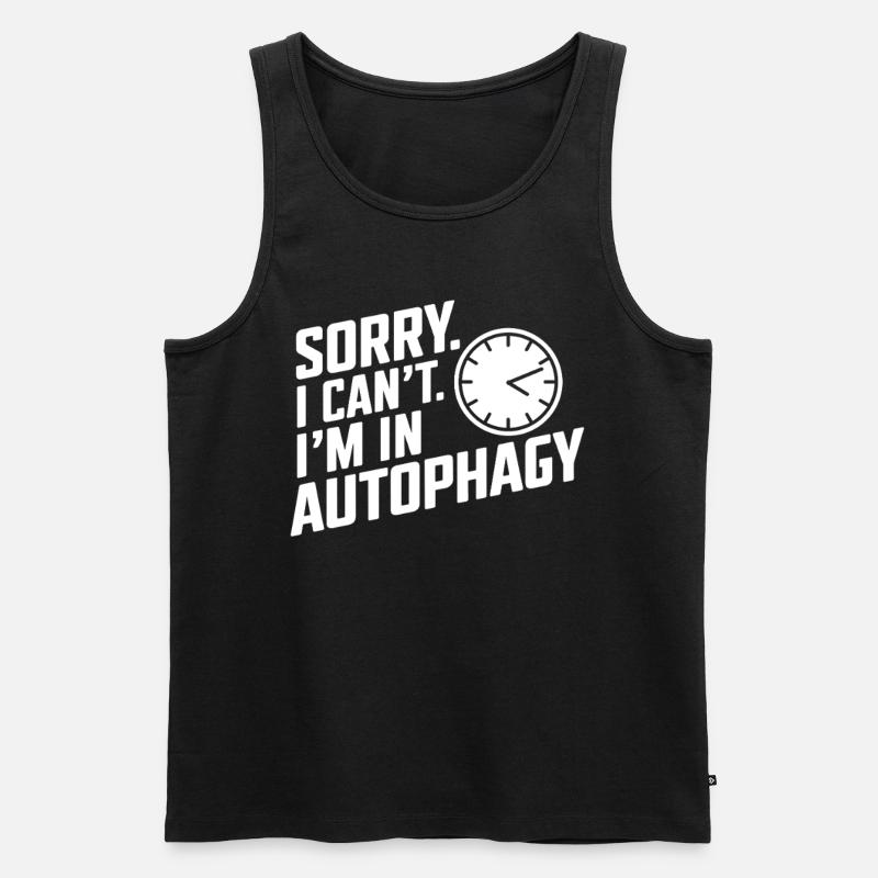 Intervallfasten Intermittierendes Fasten - Männer Premium Bio Tank Top - Schwarz