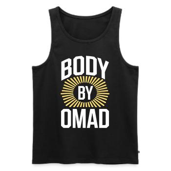 Intermittent fasting Intermittent fasting - Men's Premium Organic Tank Top - black - Front - AI Model Male 178 light (178cm)