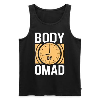 Intermittent fasting Intermittent fasting - Men's Premium Organic Tank Top - black - Front - AI Model Male 178 light (178cm)
