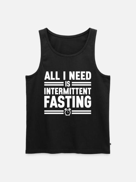 Intermittent fasting Intermittent fasting - Men's Premium Organic Tank Top - black