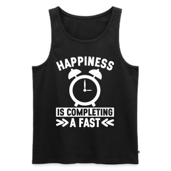 Intervallfasten Intermittierendes Fasten - Männer Premium Bio Tank Top - Schwarz - Vorne - Michal (187cm)