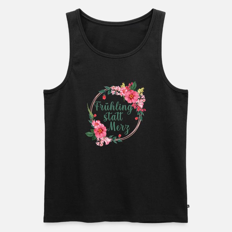 Frühling statt Merz - Männer Premium Bio Tank Top - undefined