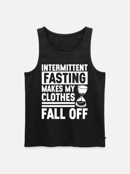 Intermittent fasting Intermittent fasting - Men's Premium Organic Tank Top - black
