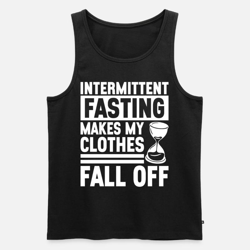Intermittent fasting Intermittent fasting - Men's Premium Organic Tank Top - black