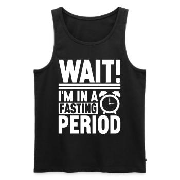 Intermittent fasting Intermittent fasting - Men's Premium Organic Tank Top - black - Front - AI Model Male 178 light (178cm)