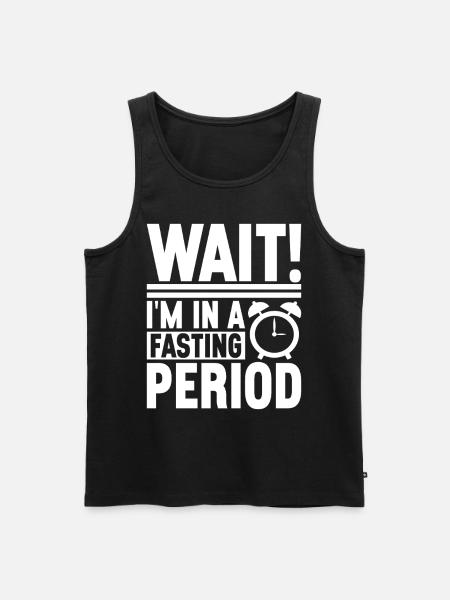 Intermittent fasting Intermittent fasting - Men's Premium Organic Tank Top - black
