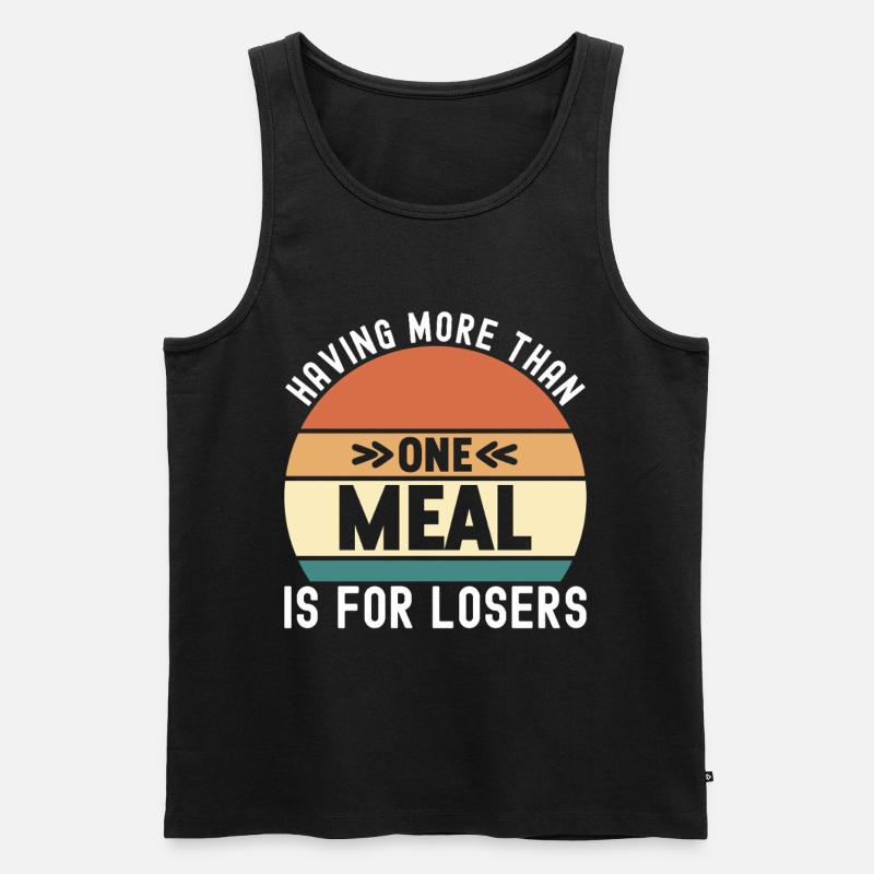 Intermittent fasting Intermittent fasting - Men's Premium Organic Tank Top - black