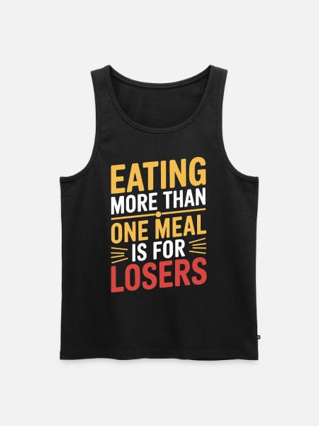 Intermittent fasting Intermittent fasting - Men's Premium Organic Tank Top - black
