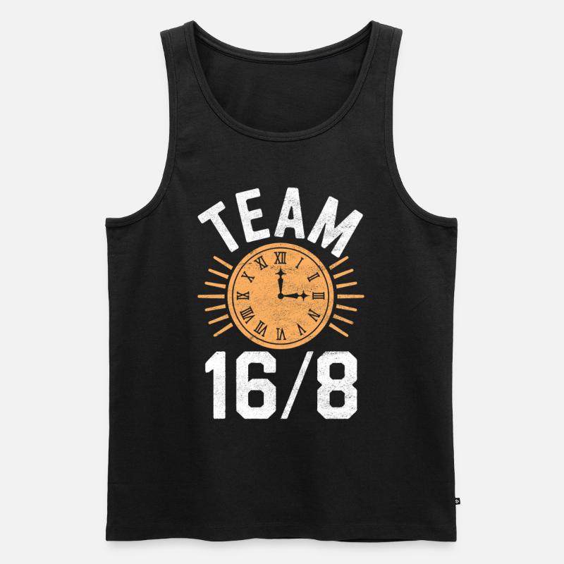Intervallfasten Intermittierendes Fasten - Männer Premium Bio Tank Top - Schwarz