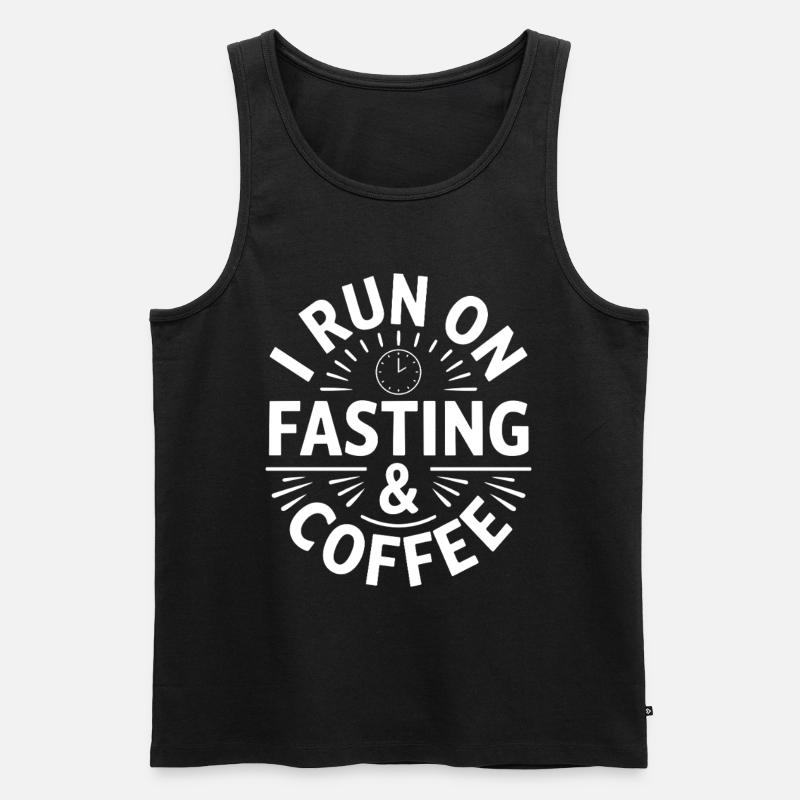 Intermittent fasting Intermittent fasting - Men's Premium Organic Tank Top - black