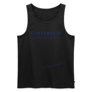 Jugendweihe 2025 - Männer Premium Bio Tank Top - Schwarz - Vorne - Michal (187cm)