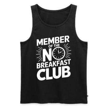 Intermittent fasting Intermittent fasting - Men's Premium Organic Tank Top - black - Front - AI Model Male 178 light (178cm)