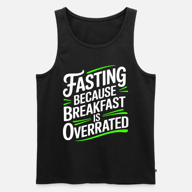 Intermittent fasting Intermittent fasting - Men's Premium Organic Tank Top - black