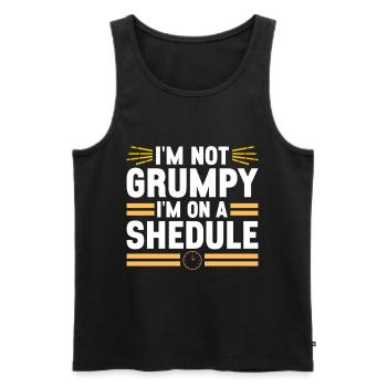 Intermittent fasting Intermittent fasting - Men's Premium Organic Tank Top - black - Front - AI Model Male 178 light (178cm)