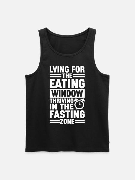 Intermittent fasting Intermittent fasting - Men's Premium Organic Tank Top - black