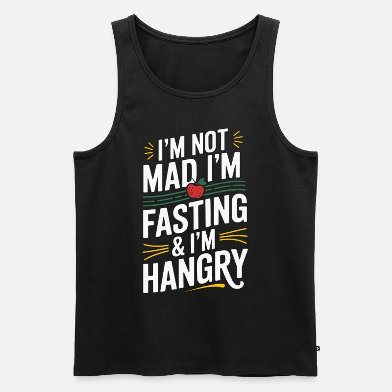Intermittent fasting Intermittent fasting - Men's Premium Organic Tank Top - black