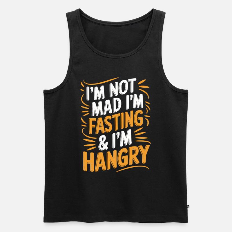 Intermittent fasting Intermittent fasting - Men's Premium Organic Tank Top - black