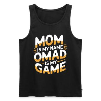 Intervallfasten Intermittierendes Fasten - Männer Premium Bio Tank Top - Schwarz - Vorne - Michal (187cm)
