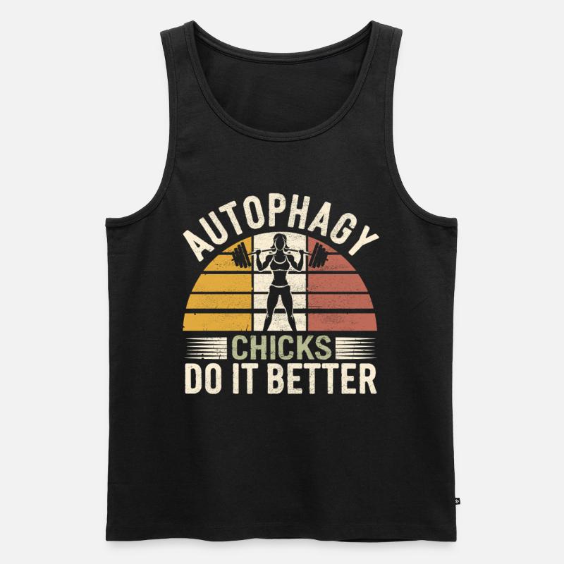 Intermittent fasting Intermittent fasting - Men's Premium Organic Tank Top - black