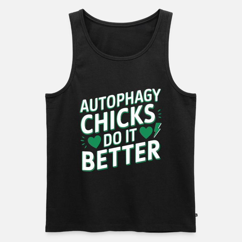 Intermittent fasting Intermittent fasting - Men's Premium Organic Tank Top - black