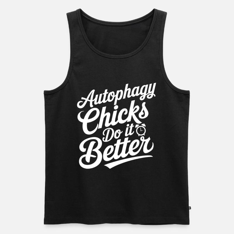 Intermittent fasting Intermittent fasting - Men's Premium Organic Tank Top - black