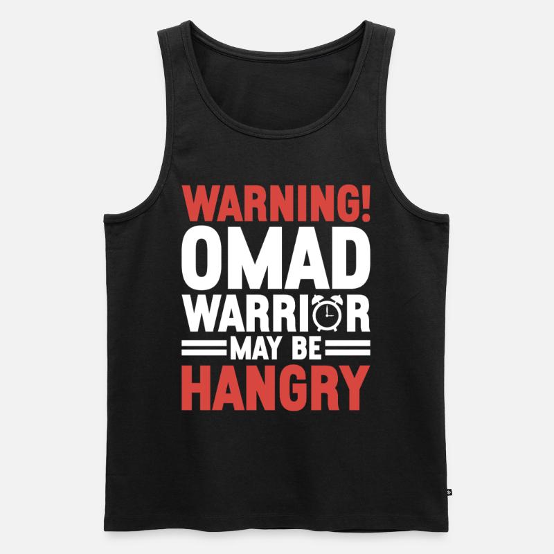 Intervallfasten Intermittierendes Fasten - Männer Premium Bio Tank Top - Schwarz