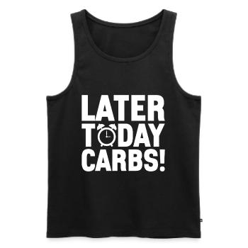 Intermittent fasting Intermittent fasting - Men's Premium Organic Tank Top - black - Front - AI Model Male 178 light (178cm)
