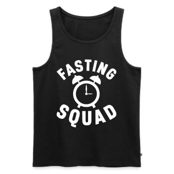 Intervallfasten Intermittierendes Fasten - Männer Premium Bio Tank Top - Schwarz - Vorne - Michal (187cm)
