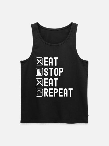 Intermittent fasting Intermittent fasting - Men's Premium Organic Tank Top - black