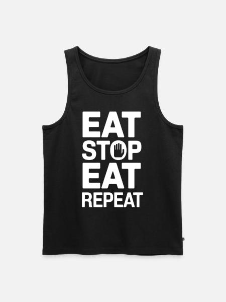 Intermittent fasting Intermittent fasting - Men's Premium Organic Tank Top - black