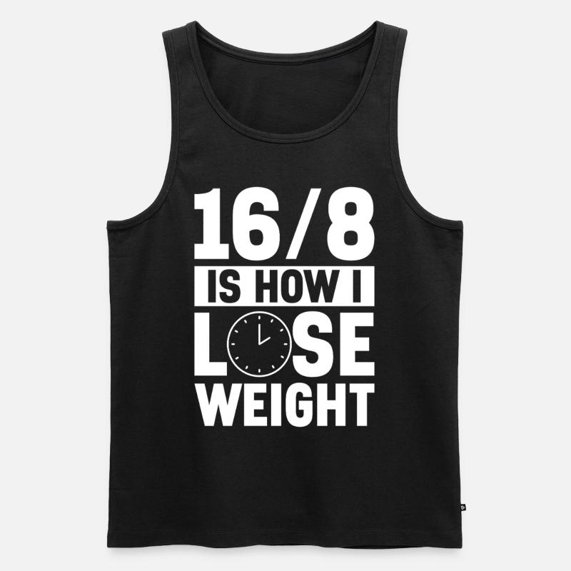 Intermittent fasting Intermittent fasting - Men's Premium Organic Tank Top - black