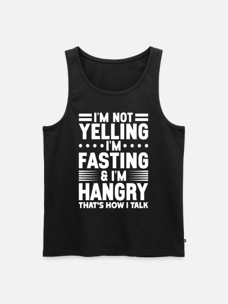 Intermittent fasting Intermittent fasting - Men's Premium Organic Tank Top - black