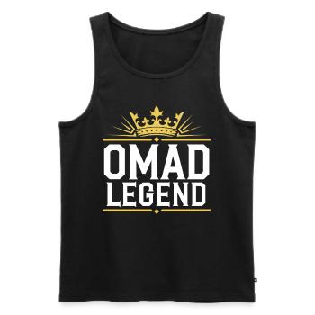 Intermittent fasting Intermittent fasting - Men's Premium Organic Tank Top - black - Front - AI Model Male 178 light (178cm)