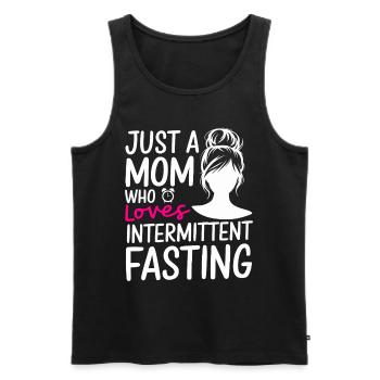 Intermittent fasting Intermittent fasting - Men's Premium Organic Tank Top - black - Front - AI Model Male 178 light (178cm)